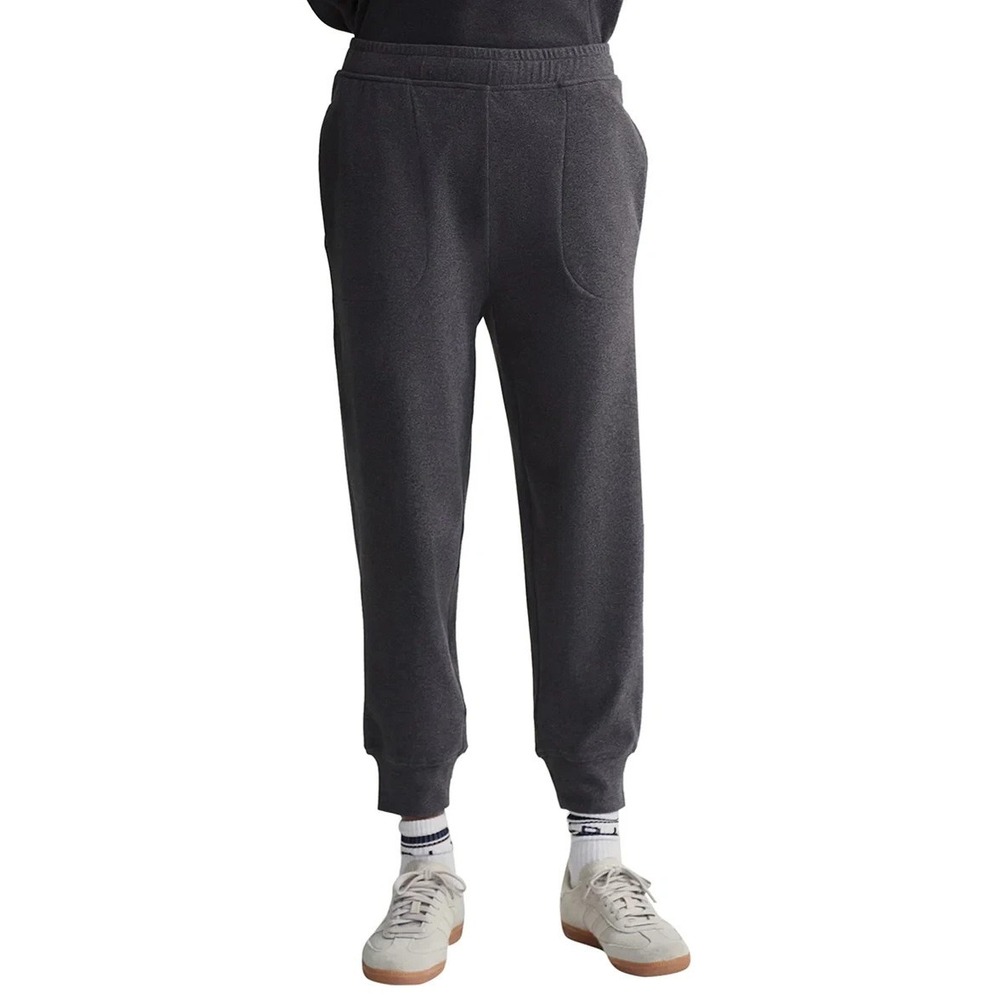 Varley Jogger Pant Womens Small Dark Gray Brushed Rib‎ Slim Cuff Stretch Comfort
